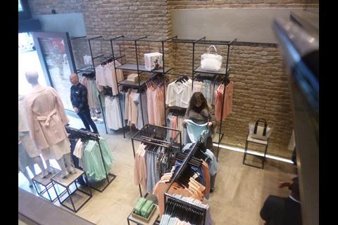 Raw brick walls in Warehouse Oxford Street